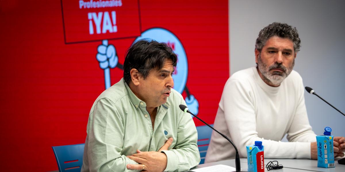 Rueda de prensa para denunciar la situación de la jubilación anticipada de las y los conductores profesionales