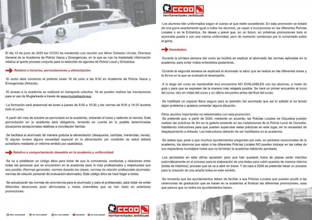 INFORMACIN CURSO POLICIA LOCAL-ERTZAINTZA ARKAUTE